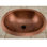 19" Darien Copper Oval Drop-In Bathroom Sink
