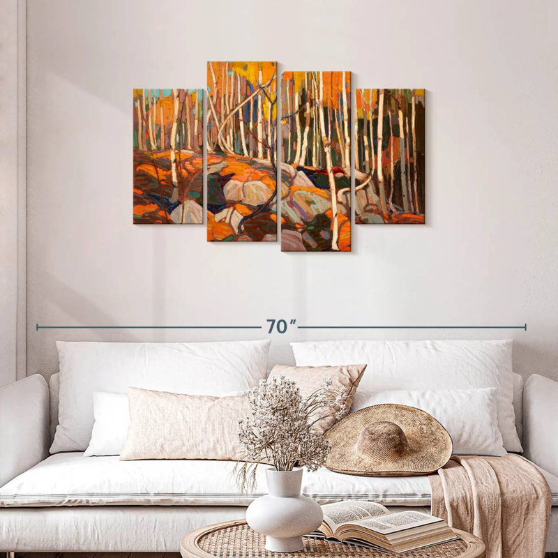 Alvord The Birch Grove Autumn, H 27 po x l 43 po