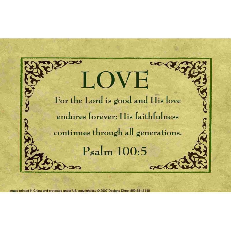 Easel Psalm - Wrapped Canvas Textual Art, 12" H x 18" W