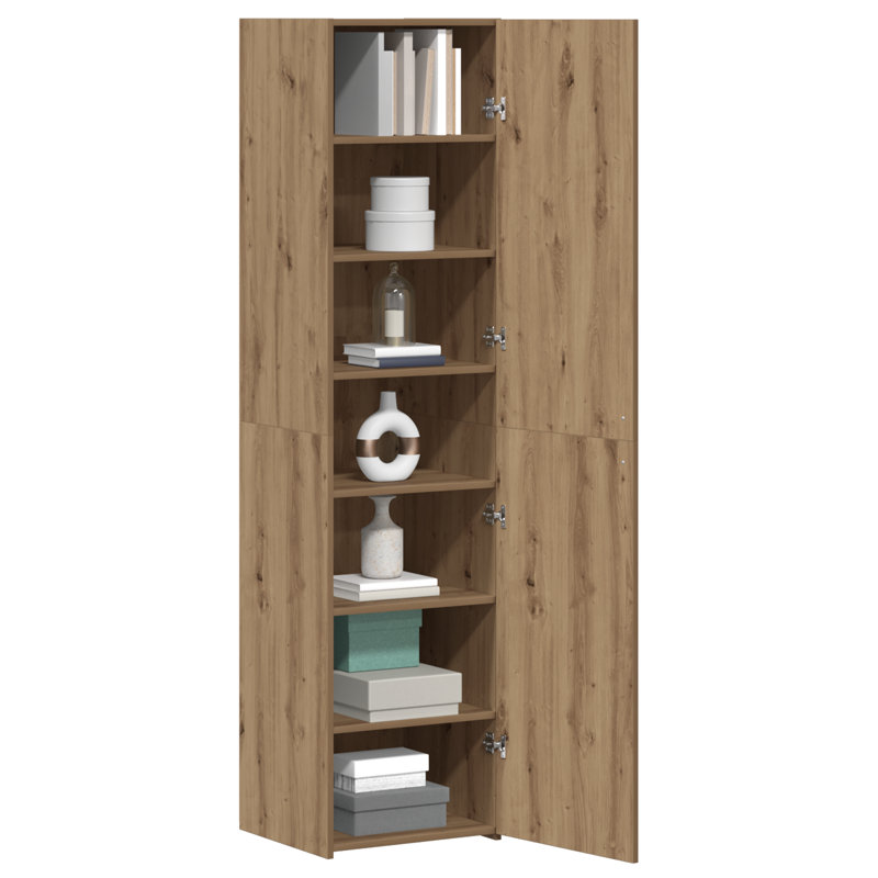 Highboard 45X42.5X185 Cm Engineered Wood, Artisan Oak