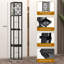 Daer 160cm Black Traditional Floor Lamp with USB