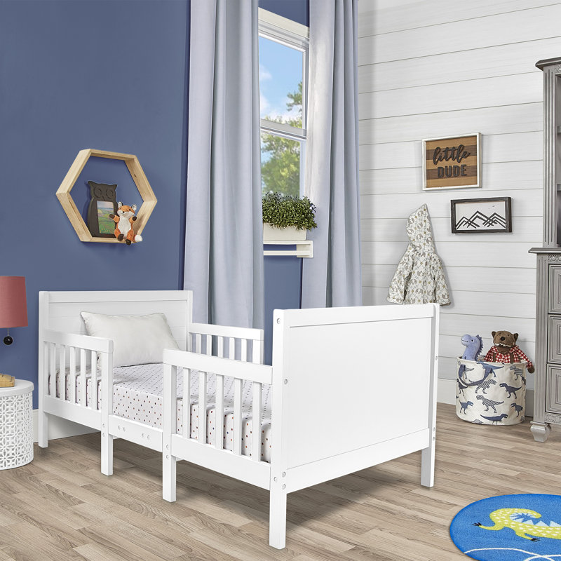  Lit standard pour tout-petits en bois massif par Dream On Me, Blanc