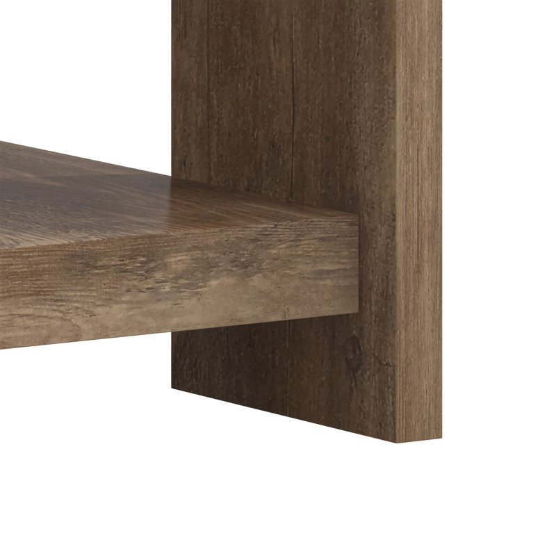 Caomhan Basilico 31" Square Coffee Table with Storage, Brown