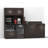 Buffet Sideboard Kitchen Break Room Lunch Coffee Kitchenette Cabinets 4 Pc Espresso – Factory Assembled (Furniture Items Purchase Only)