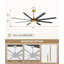 Ventilateur de plafond standard à 8 pales avec télécommande et ensemble d'éclairage Jamii-Leigh inclus-2039304820-2030655099-2030655079