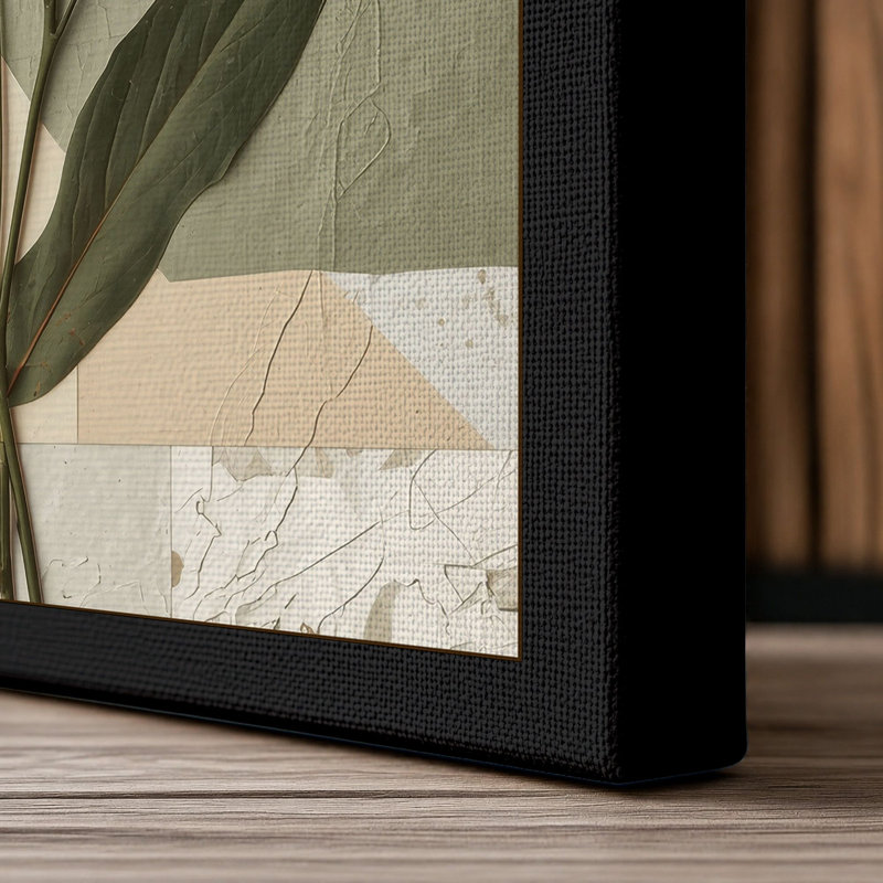 Carnation Study Botanical - Wrapped Canvas, 18x12 - 45.7 x 30.5 cm, Black Border