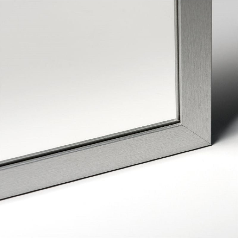 nielsen Home Wooden Wall Mirror, Silver, 70cm H x 50cm W
