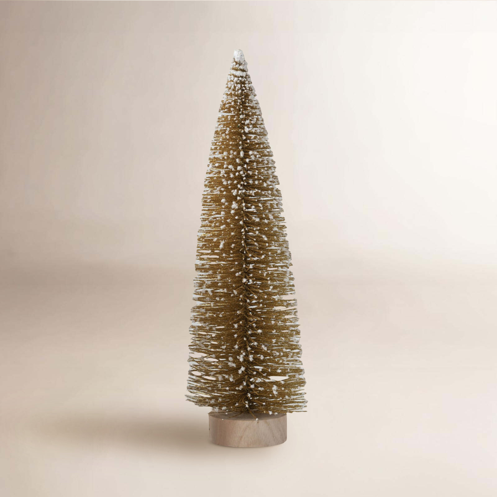 2 Piece Bottle Brush Set with Snow Tabletop Tree