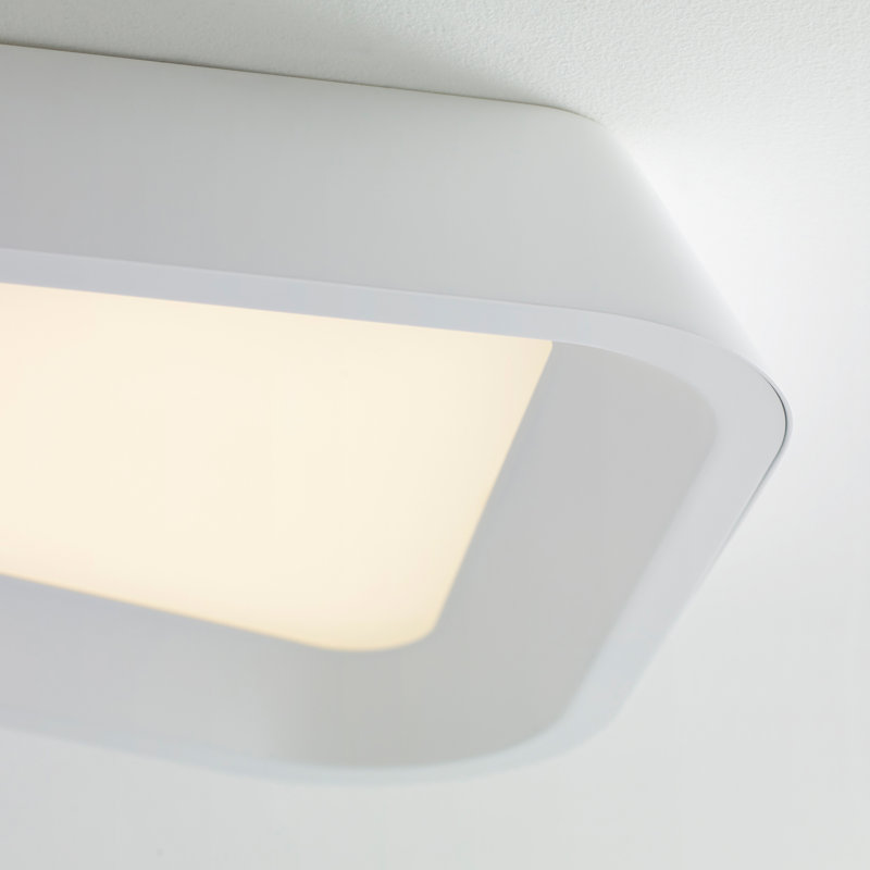 Rhonan 1 - Light LED Flush Mount, Matte White/White