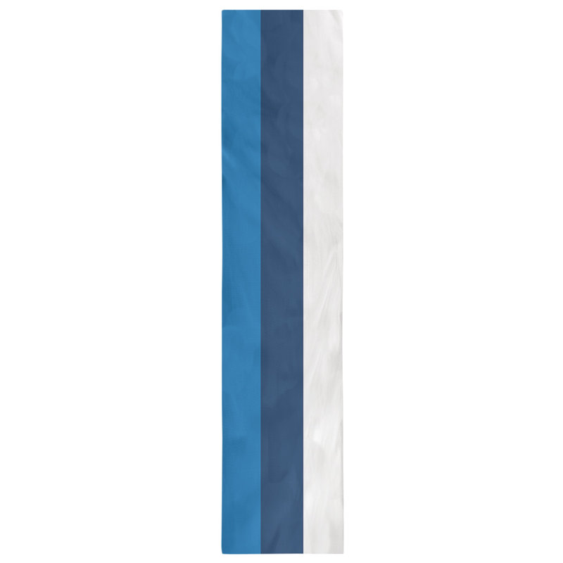 Chemin de table basket Philadelphia, L 72 po x l 16 po, Bleu / bleu marine / blanc, Sergé de coton