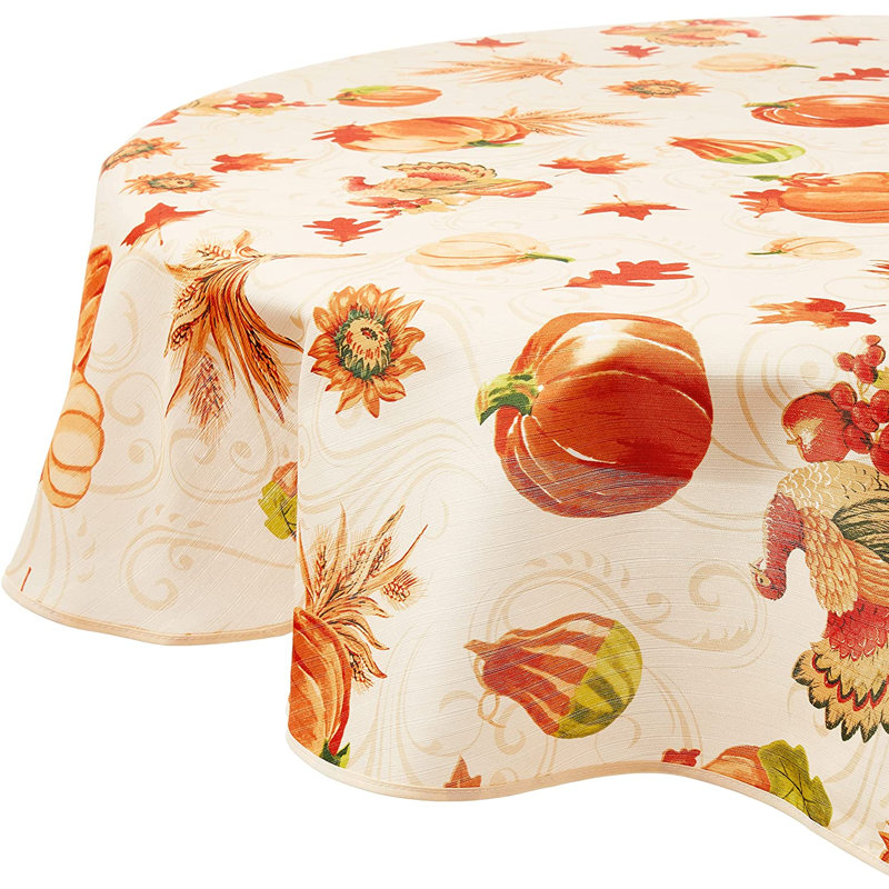 Ashfield Thanksgiving Tablecloth, 60" x 60"