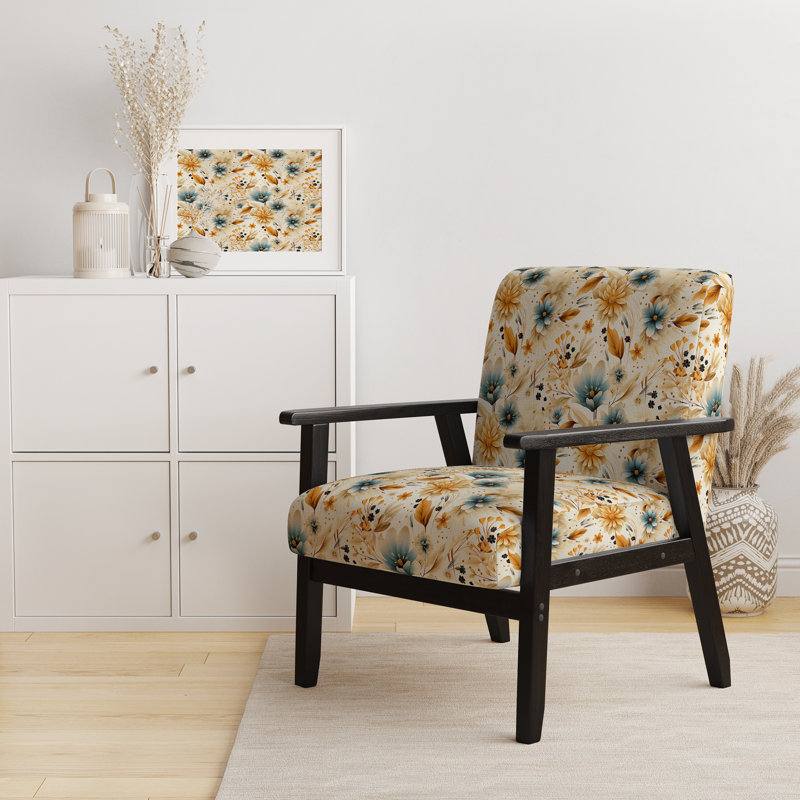 Chaise avec accoudoirs rembourrée Earthy Elegance