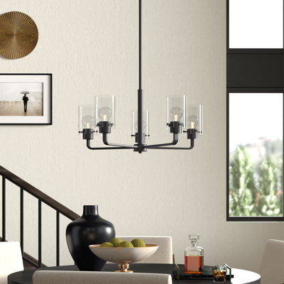 Lustre linéaire moderne Spoutnik à 5 lumières Barines