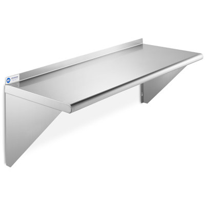  NSF Stainless Steel Wall-Mount Shelf by Latitude Run