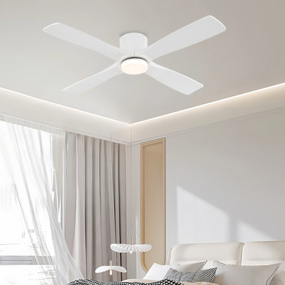 Quala Dimmable Wood Ceiling Fan with Remote Control