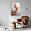 Ensemble de 1 tableau abstrait en toile représentant une plume-129345070-129345065