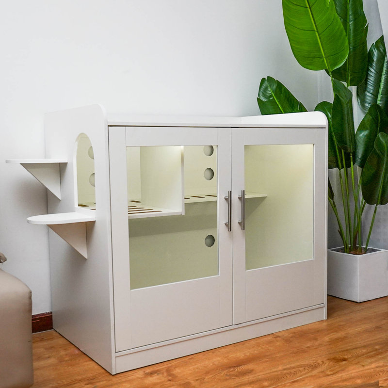 Enceinte de litière Gaylynne, Blanc