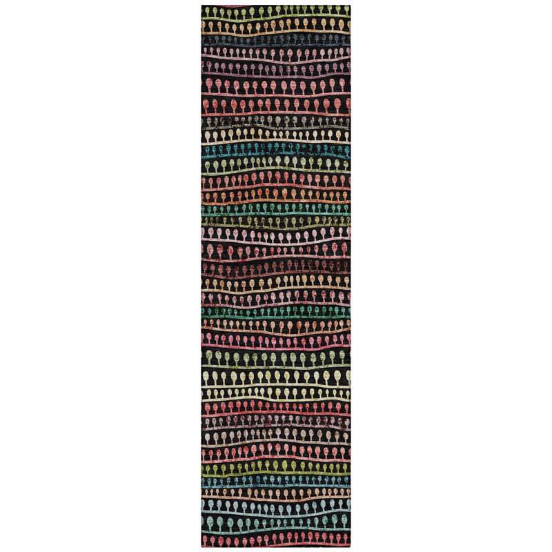Striped Indoor Rug, Runner 2'3" x 7'6"