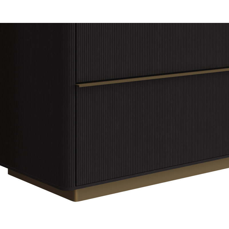 KALLA 4 - Drawer Dresser, Black