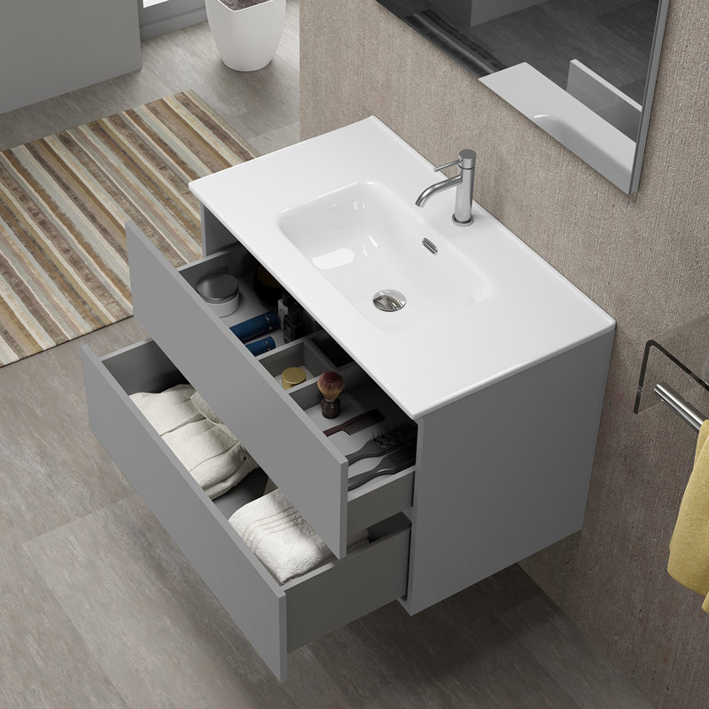 Flora 32'' W Single Vanity, Gray Pine