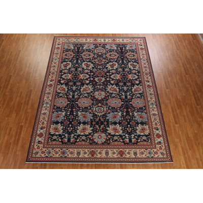 One-of-a-Kind 9'9" X 13' New Age Wool Area Rug in