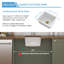 Undermount Kitchen Sink Quartz Single Bowl Kitchen Bar Sink with Roll Up Rack-123687607-109101370