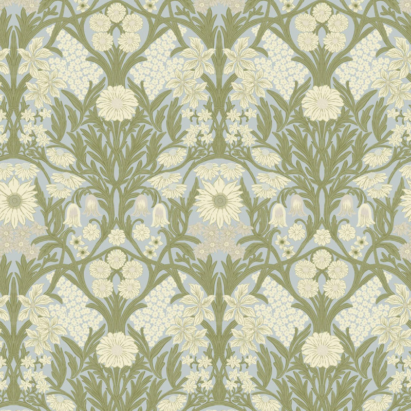 Wild Meadow - Wallpaper, Linen Stone, Peel & Stick