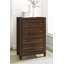 Jacarr 4-Drawer Chest Of Drawers Walnut