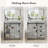 Erommy 32" Farmhouse Single Bathroom Vanity With Ceramic Top, Sliding Barn Door Sink Vanity, Gray