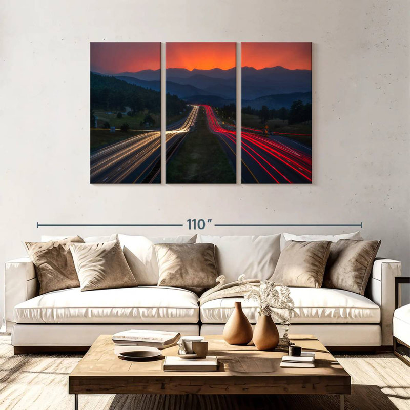 Mehar Sunset Rush Hour, 48" H x 74" W