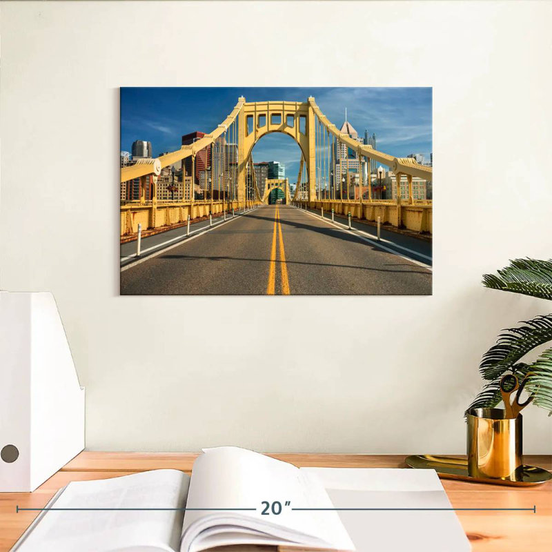 Mehar The Roberto Clemente Bridge, 8" H x 12" W