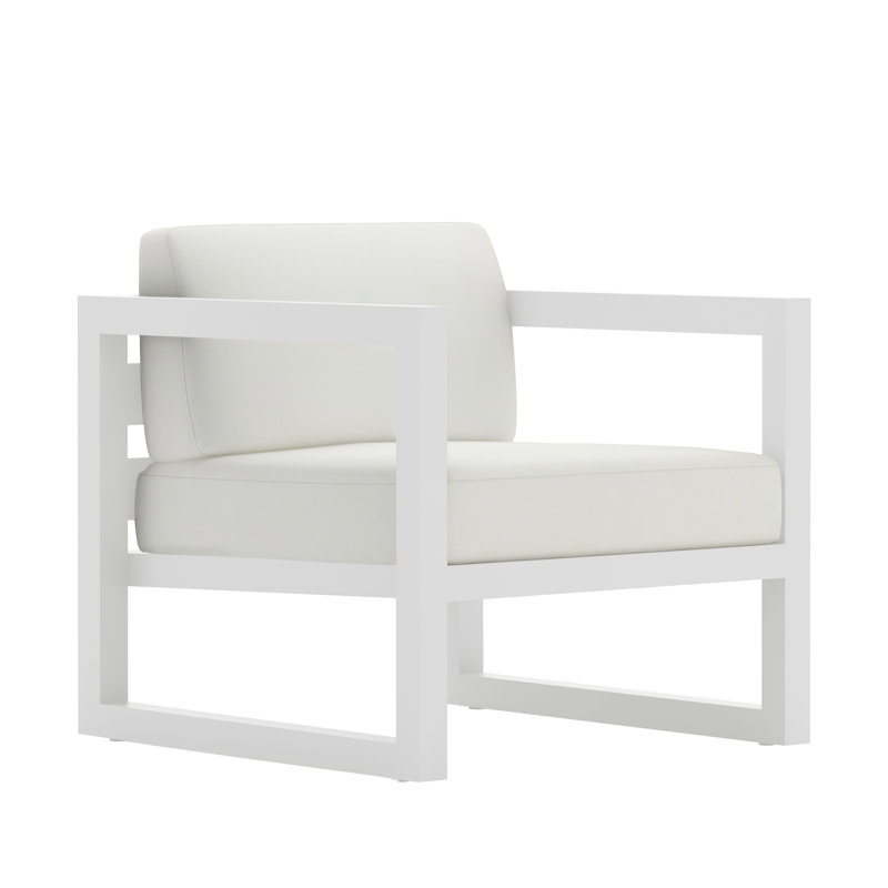 Yarieli Outdoor Lounge Chair with Cushions, Naturel