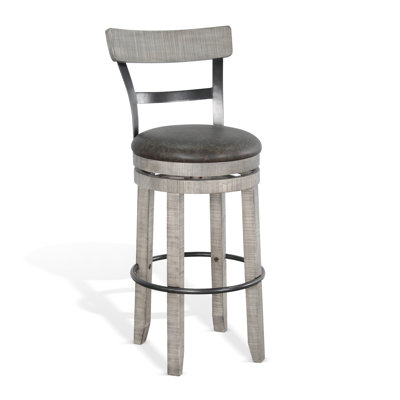 Meilani Swivel Upholstered Counter Stool