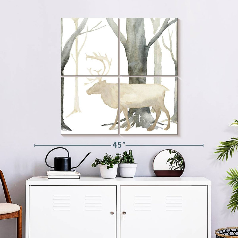 Brampt Winter Forest Elk, 32'' H x 32'' W