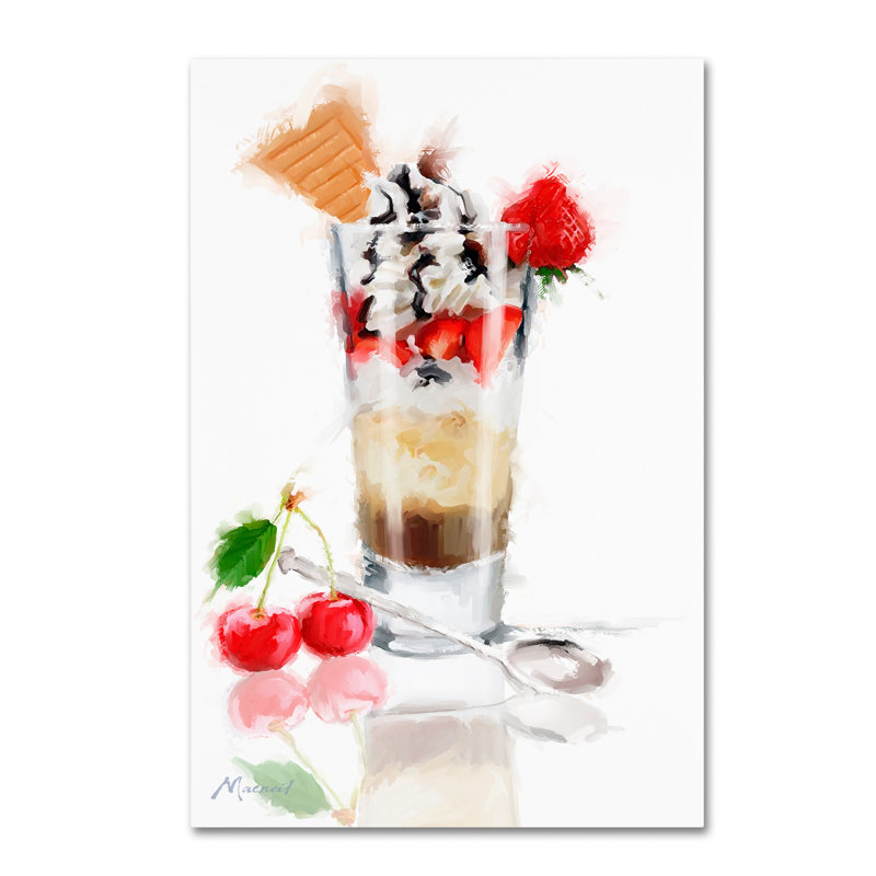 «Ice Cream Sundae» par Armand, reproduction sur toile, H 19 po x l 12 po x P 2 po