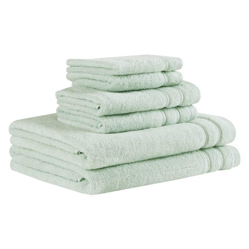 Ensemble de serviettes 100% coton 400GSM Essential, Écume de mer, écume de mer, Ensemble 6 serviettes de bain