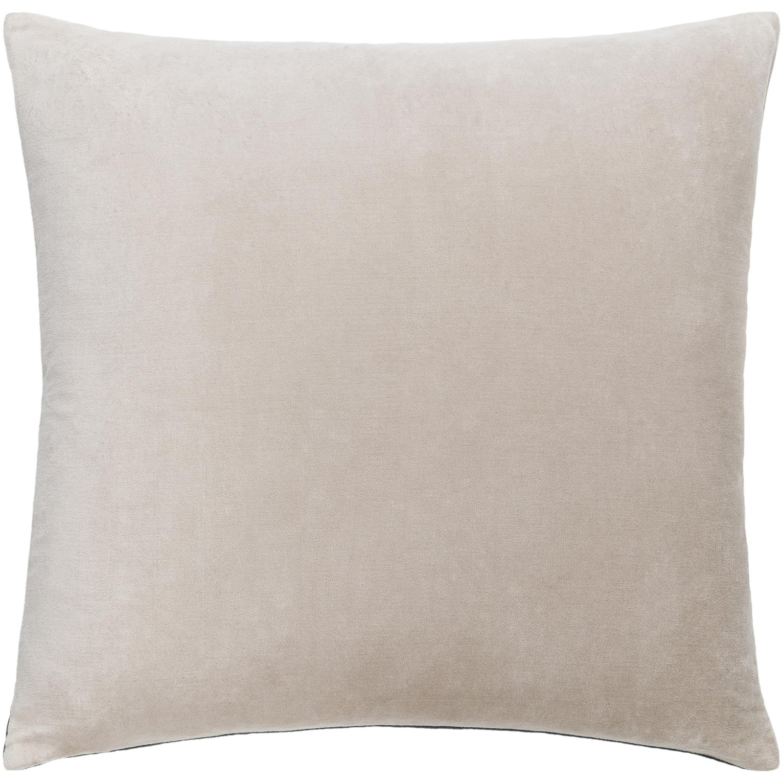 Denny Cotton Throw Pillow, 22"H x 22"W, Lemon Curry, Down