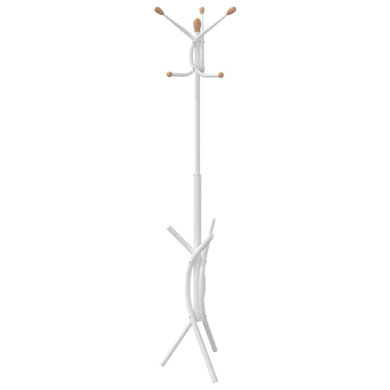 Mariel Iron Freestanding Coat Rack, White