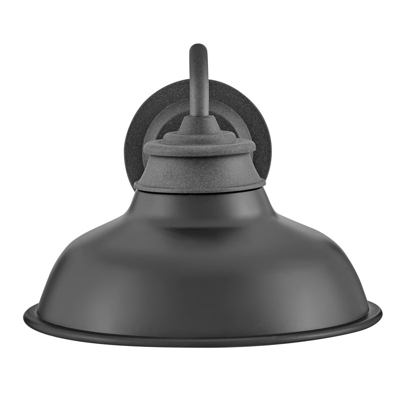 Hinkley Wallace Gooseneck Barn Light, Aged Zinc