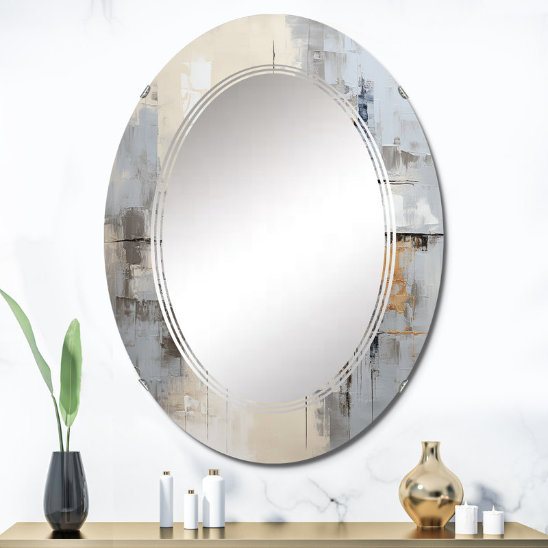 Eifa - Miroir mural moderne ovale, 36 po x 24 po