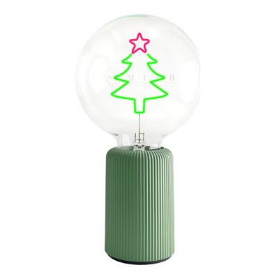 Ampoule XMAS TREE rouge / vert avec base Lampe de table PORTABLE Pop Nomad