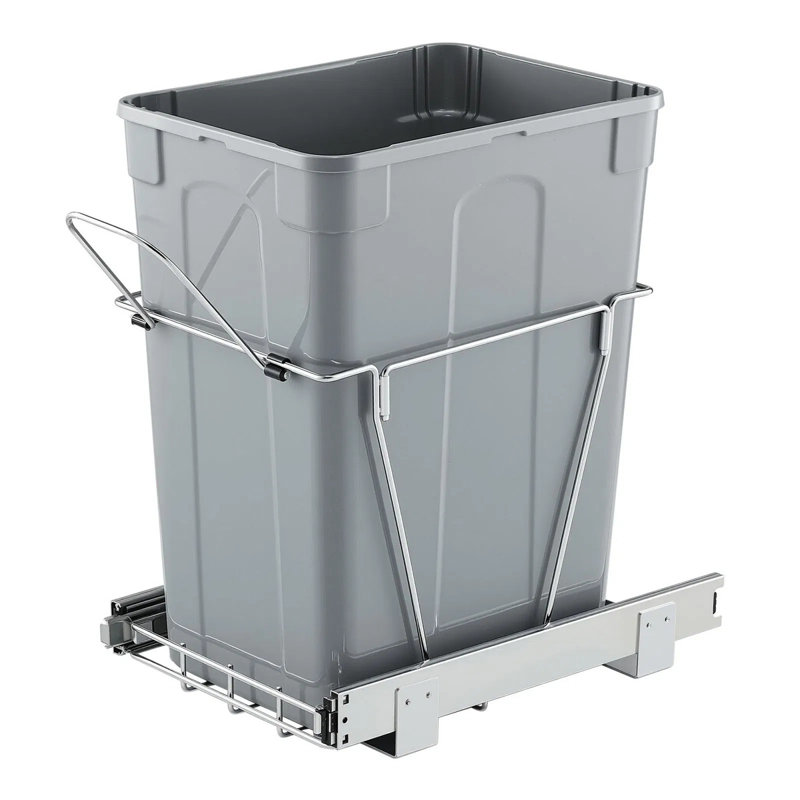 Poubelle escamotable sous l'armoire, bac de recyclage robuste pour évier de cuisine