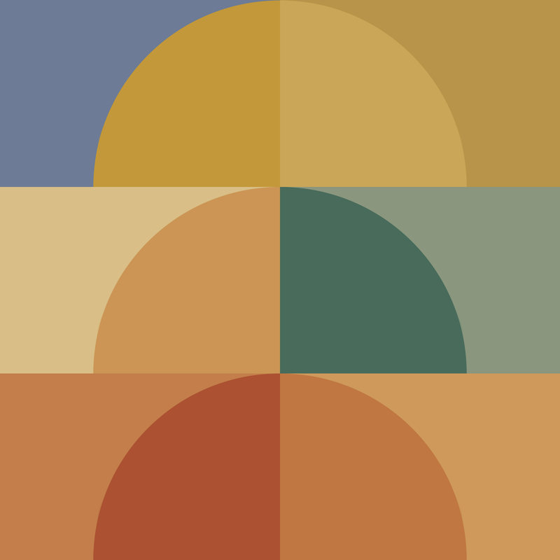 Color Poems - bloc de couleur géométrique III, H 12 po x l 12 po