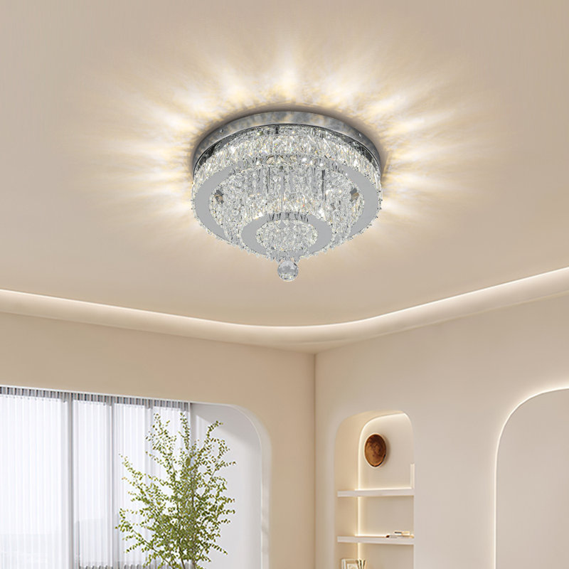 Crystal Semi Flush Mount