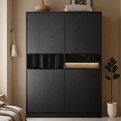 Minimalist Black Wardrobe