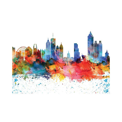 Atlanta Skyline - Wrapped Canvas Painting