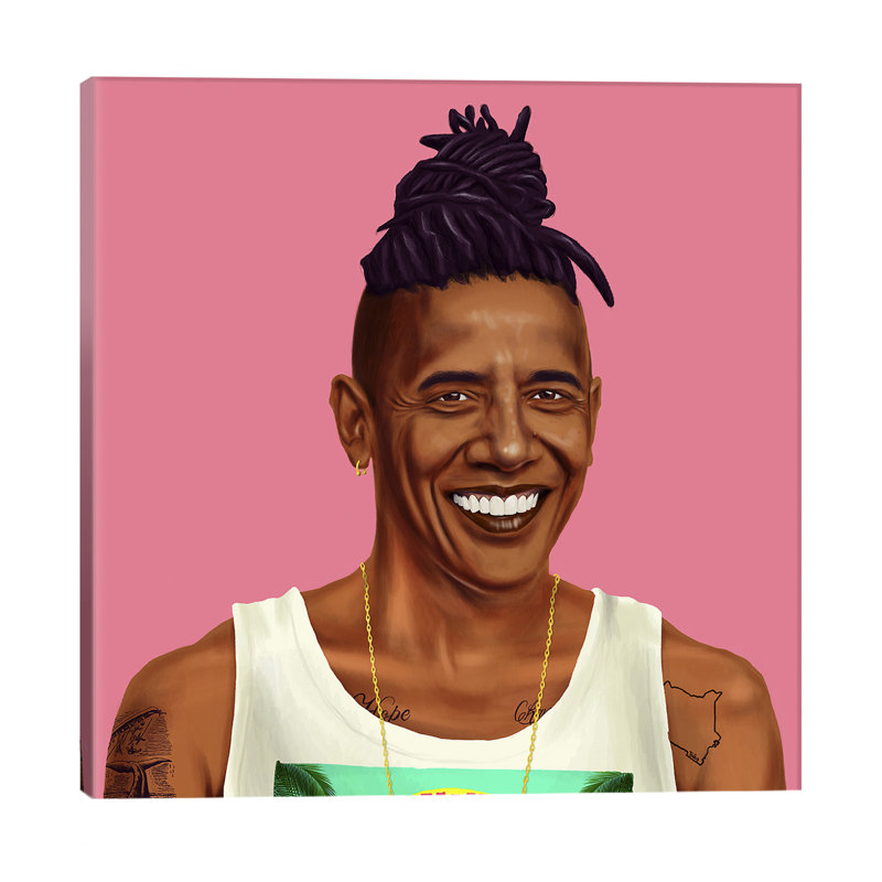 Barack Obama by Amit Shimoni - Wrapped Canvas Print, 66.04 cm H x 66.04 cm W x 3.175 cm D
