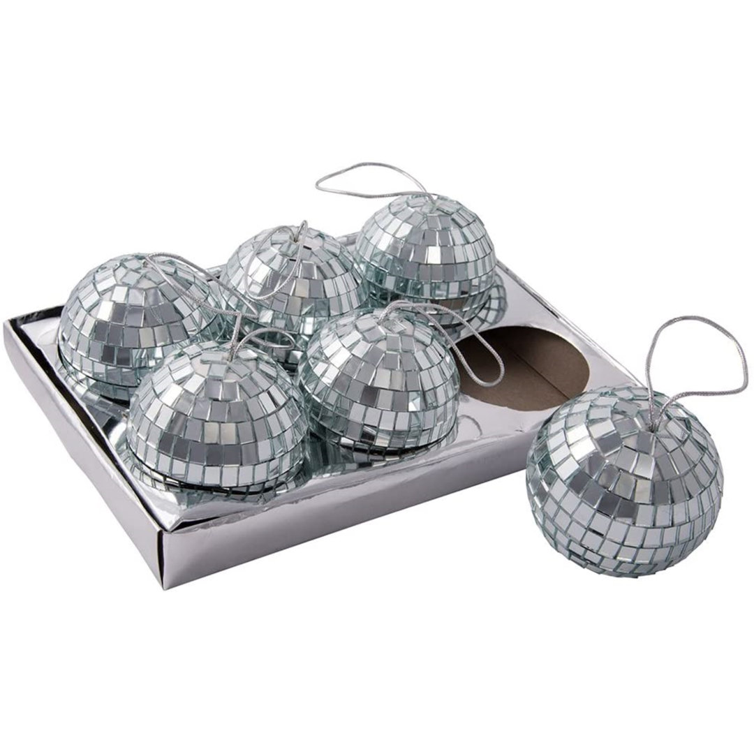 Mirrored Disco Ball Ornament (Set of 6) Kurt Adler