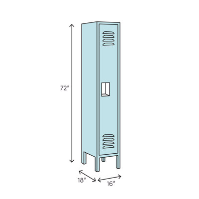 Casier large de 16 po