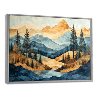 «Glendalis Majestic Natures Layers Of Mountains II», art sur toile